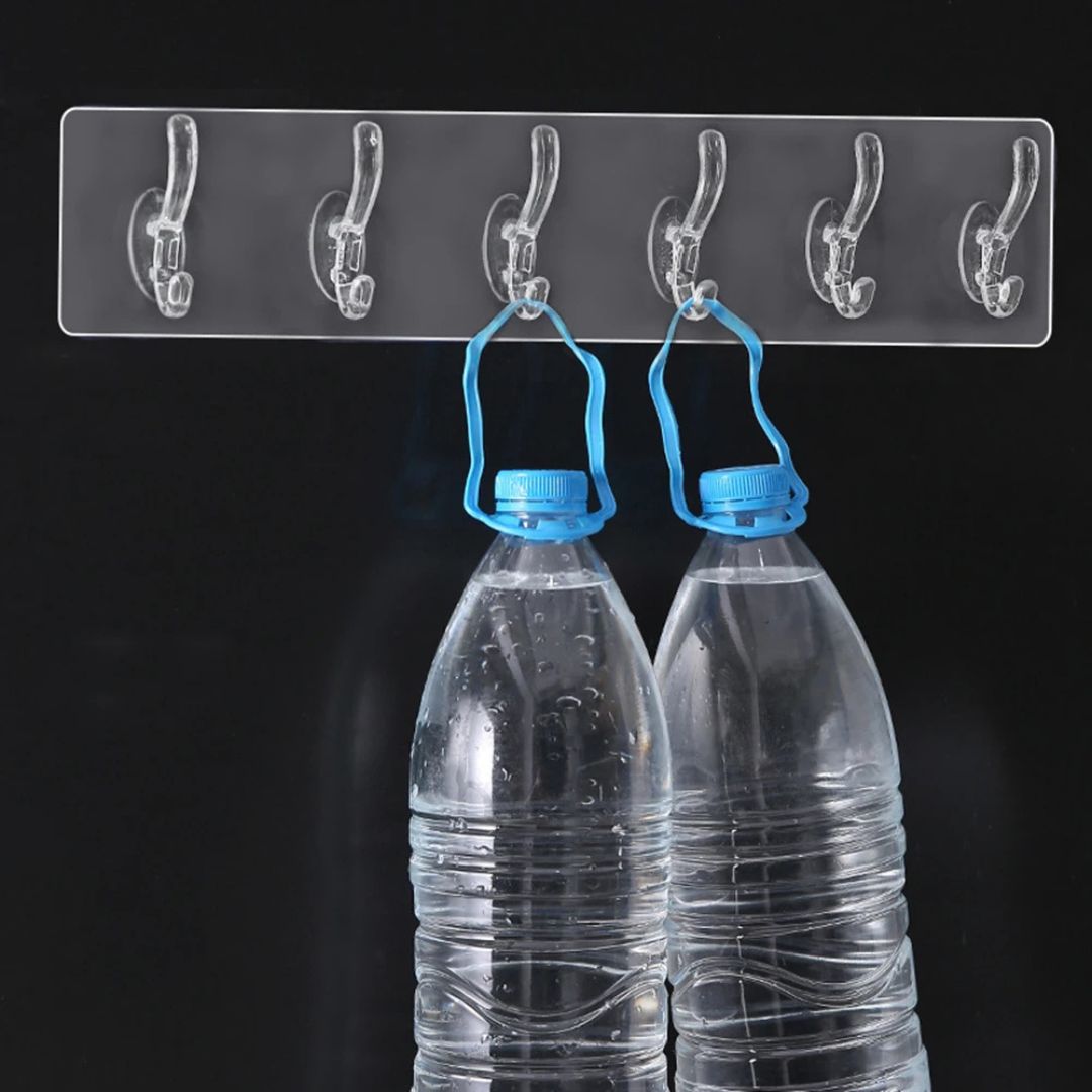 Self Adhesive Hooks 6 hooks layers (Pack of 2)