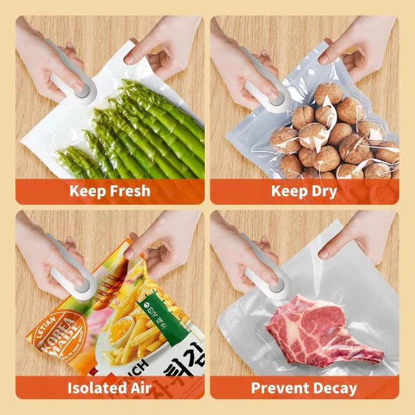 Mini Bag Sealer – Quick, Rechargeable