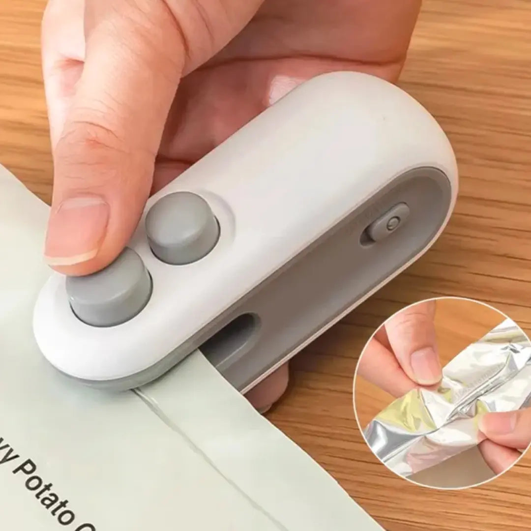 Mini Bag Sealer – Quick, Rechargeable