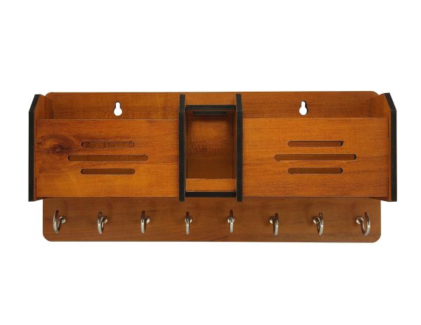 Multipurpose wooden wall hanging holder