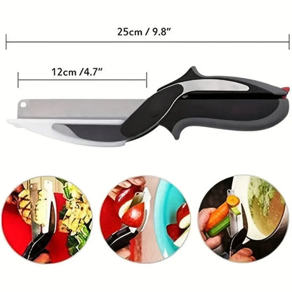 Dynamic Dropps® 2 in 1 Salad Chopper Vegetable Cutter