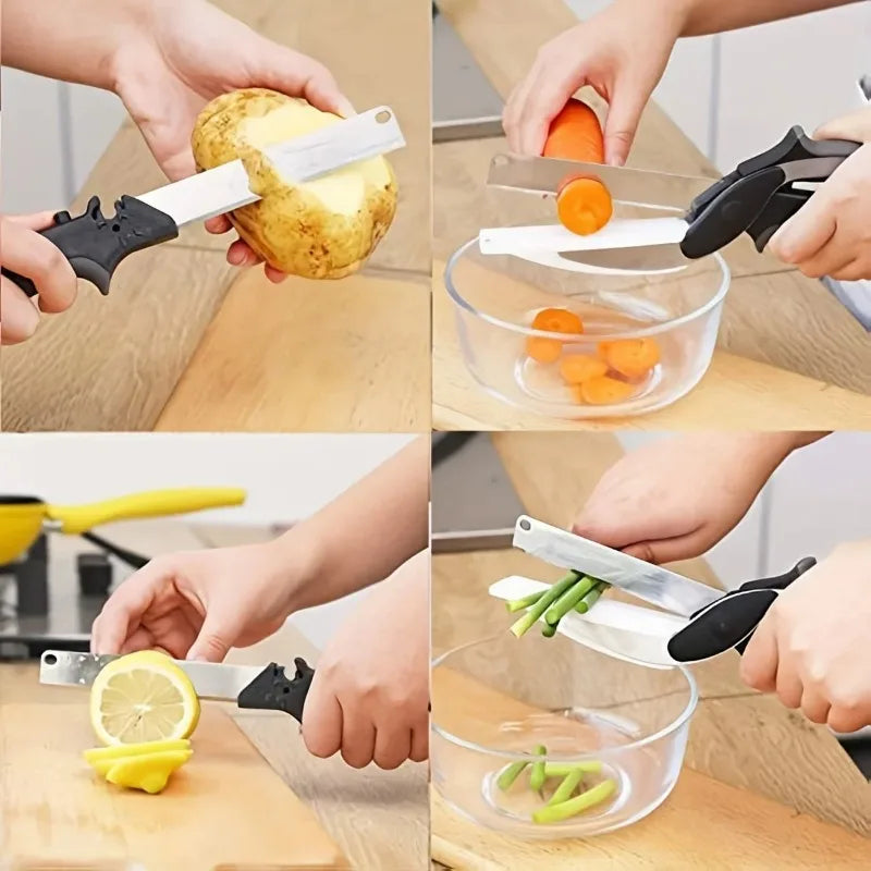 Dynamic Dropps® 2 in 1 Salad Chopper Vegetable Cutter