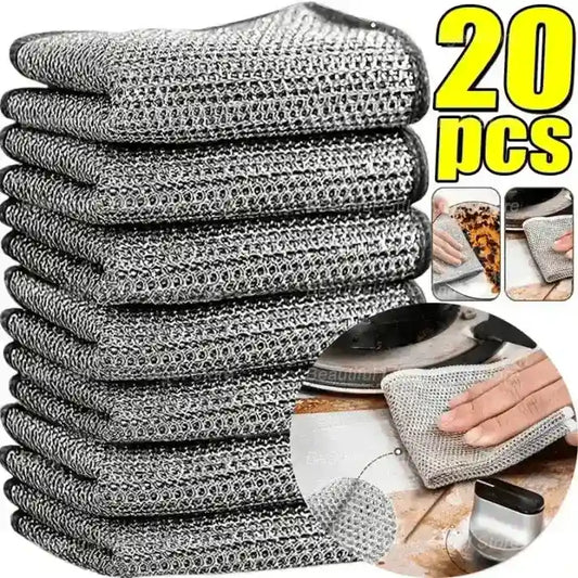 Multipurpose Wire Dishwashing Rags (Pack of 20)