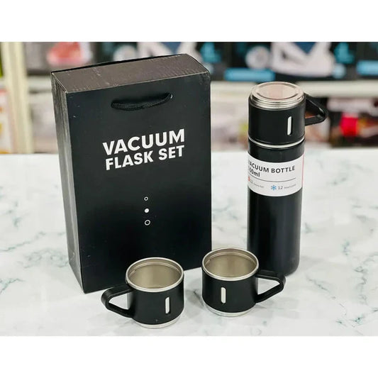 3 Cup Double-Layer Stainless Steel Vacuum Flask Set