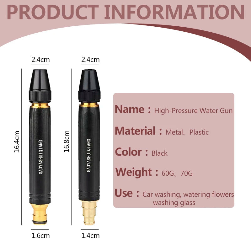 Dynamic Dropps® Metal Body Black Nozzle - Cleans Effortlessly