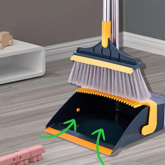 Dynamic Dropps® Attachable Broom with dustpan cleaning product