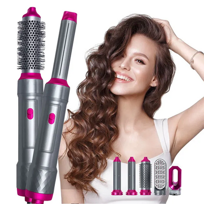 Dynamic Dropps® 5 In 1 Hair Dryer Straightener And Curler