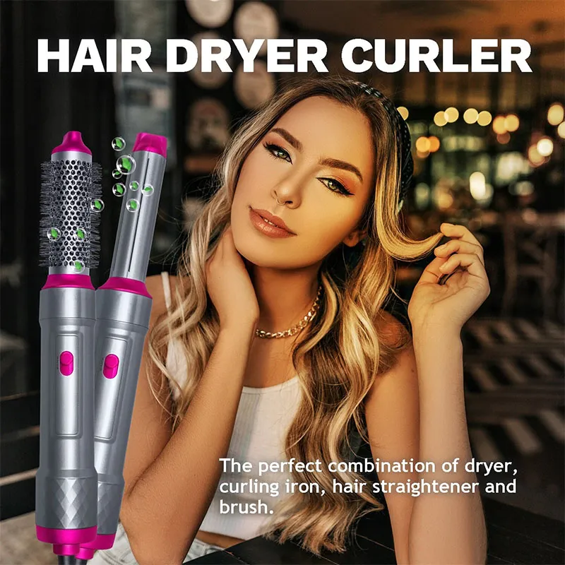 Dynamic Dropps® 5 In 1 Hair Dryer Straightener And Curler