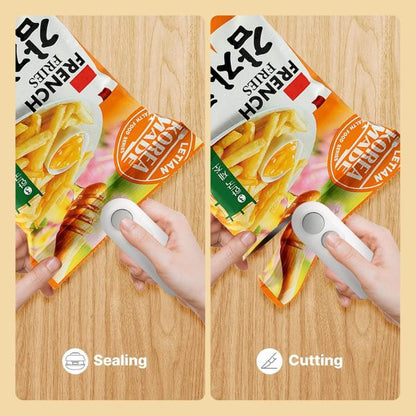 Mini Bag Sealer – Quick, Rechargeable  [𝐅𝐫𝐞𝐞 𝐃𝐞𝐥𝐢𝐯𝐞𝐫𝐲]